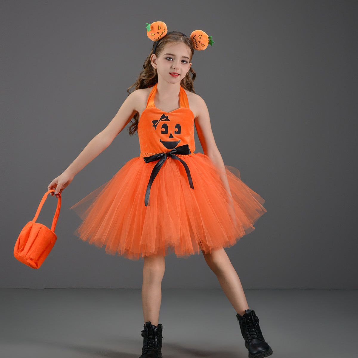 Pumpkin Girls Dress