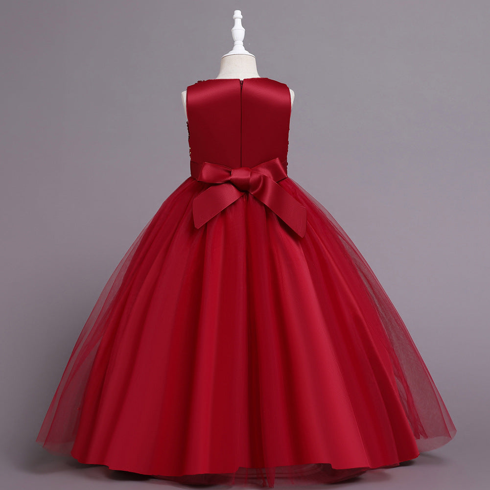 Sequins Tulle Flower Girl Dress