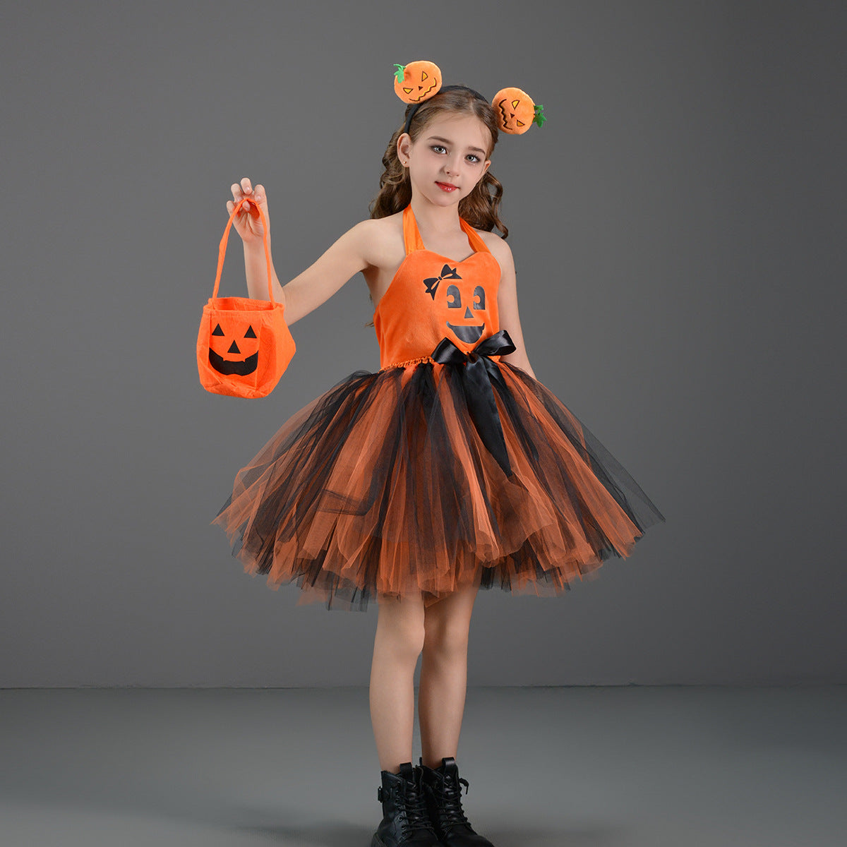 Pumpkin Girls Dress