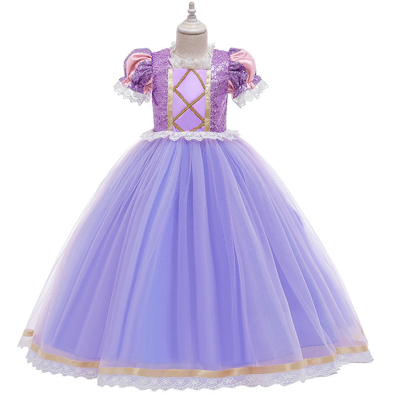 Sequins Disney Princess Rapunzel Costume in Tangled
