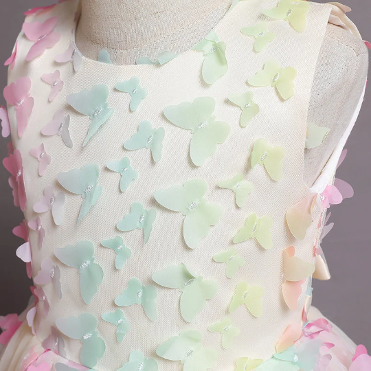 Butterfly Tulle Flower Girl Dress