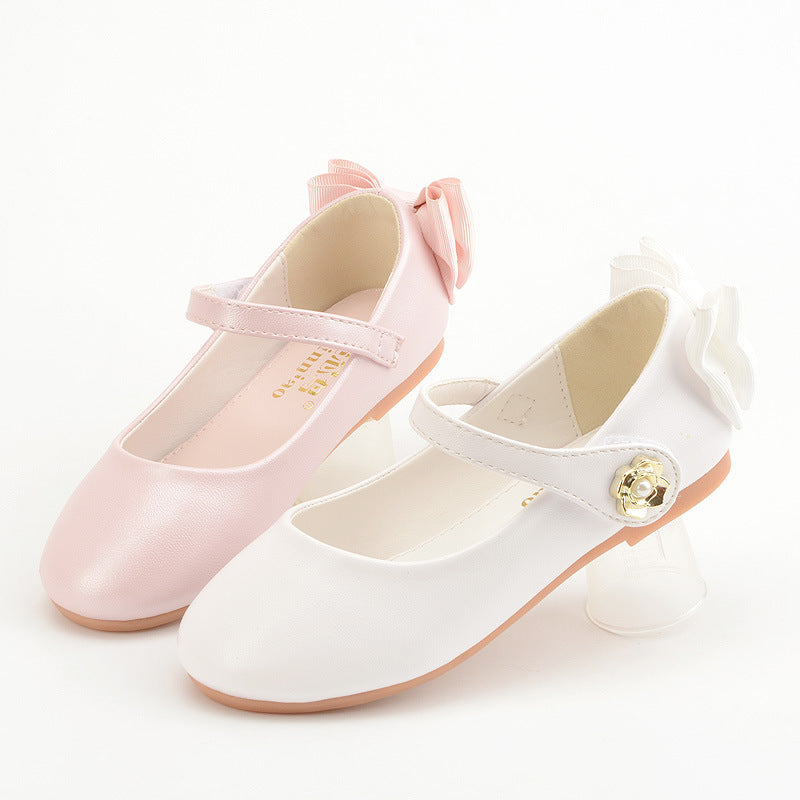 Girls Bow Flat Shoes