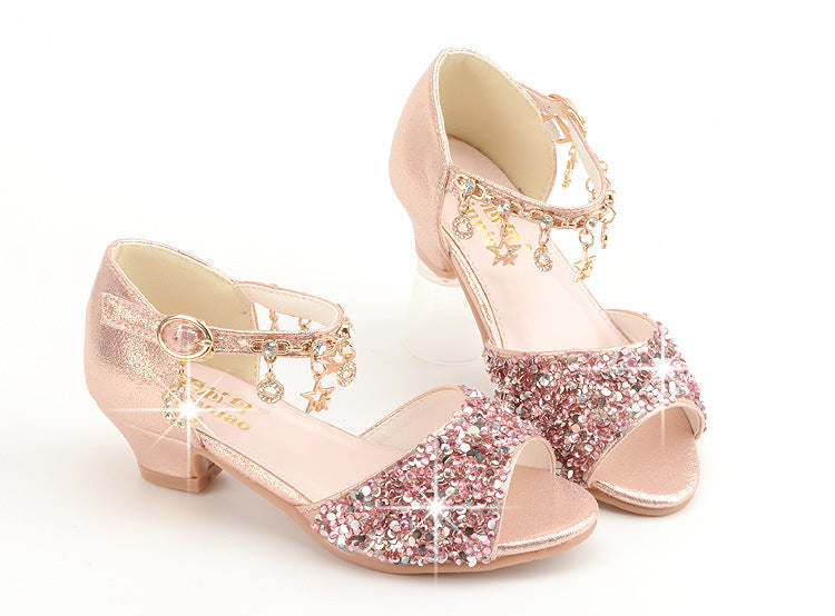 Girls Sequin Sandals