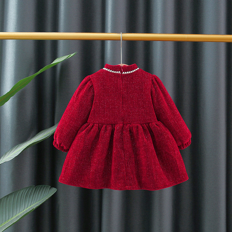 Baby Corduroy Cheongsam