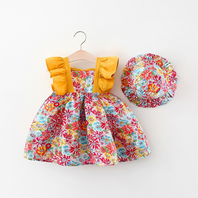 Baby Floral Dress with Hat